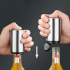 LPOW Bottle Openers Stainless Steel Push-type Beer Bottle Opener, Automatic Bottle Opener, Simple and Non-destructive